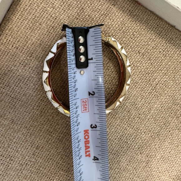 Fornash vintage style white,gold and black bracelet with enamel finish. - Picture 4 of 4